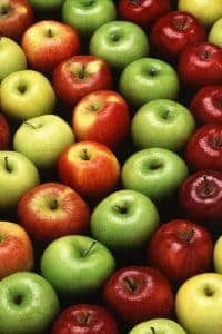 色とりどりのりんご