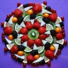 皿の上の果物